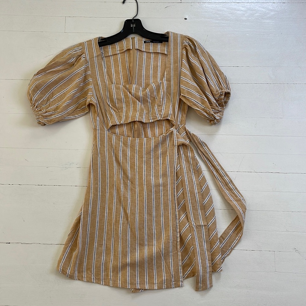 Zara size S, tie dress